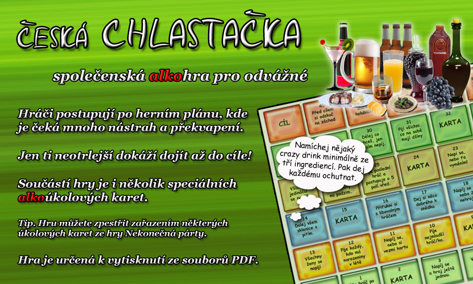 Česká chlastačka - společenská alkohra